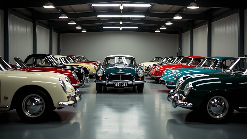 Vintage cars in private collection